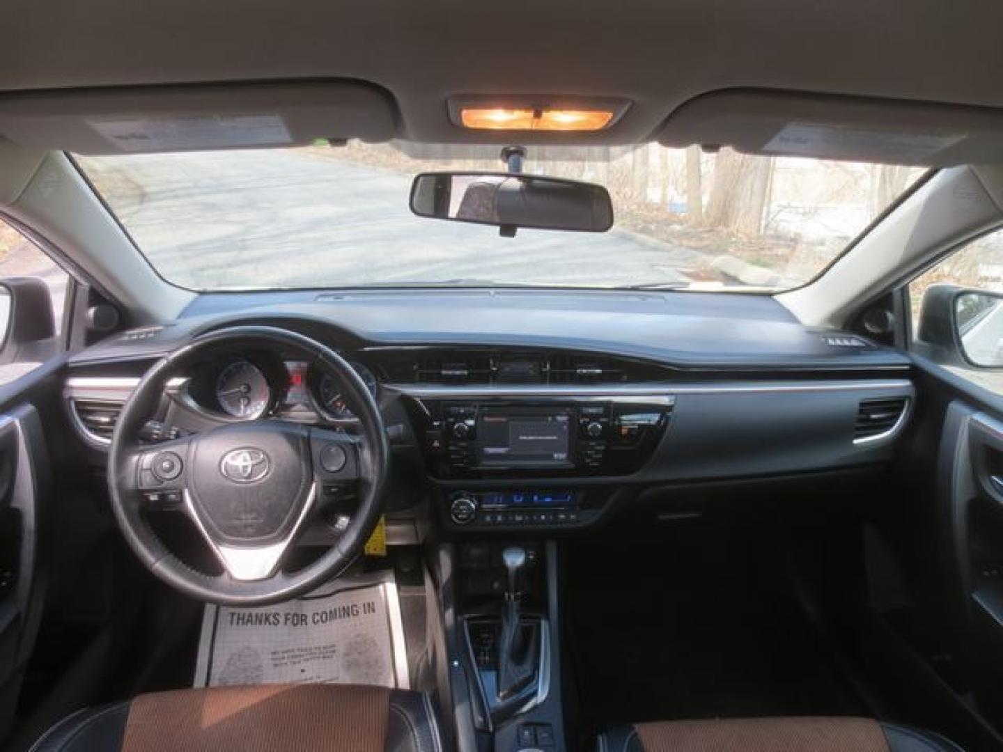2015 White /Gray Orange Toyota Corolla s Plus (2T1BURHE8FC) with an 1.8 Liter 4-cylinder engine, Automatic transmission, located at 270 US Route 6, Mahopac, NY, 10541, (845) 621-0895, 41.349022, -73.755280 - Photo#8